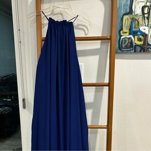 Everly Halter Style Royal Blue Dress